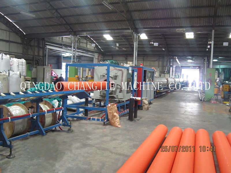 Làm thế nào tự động là dây chuyền sản xuất tay áo bảo vệ cáp MPP?