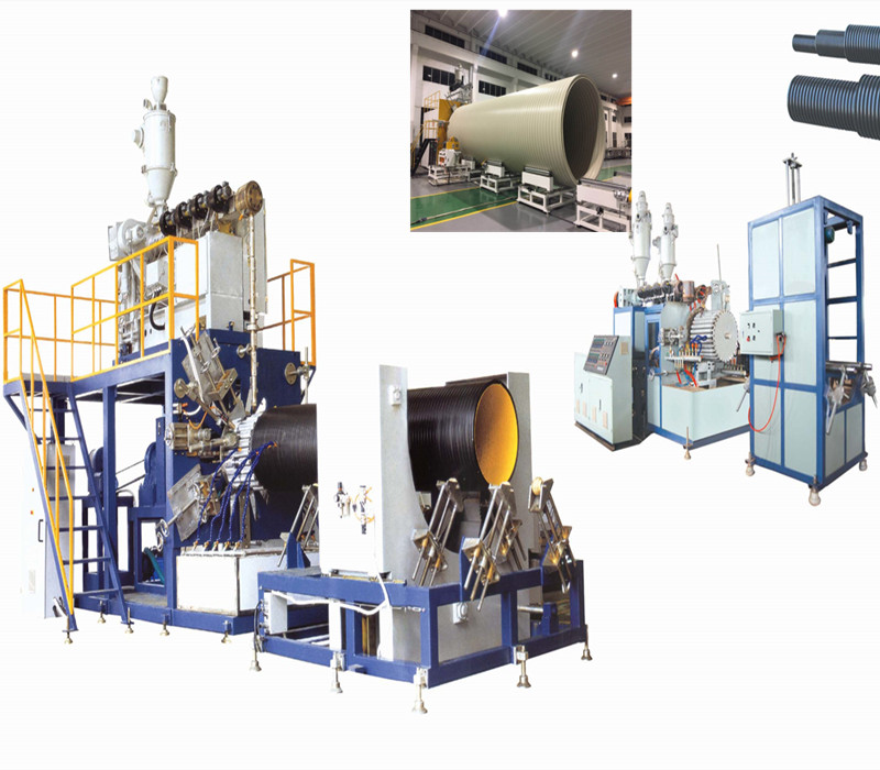 Máy uốn ống HDPE tường rỗng